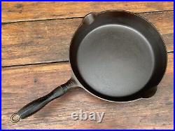 Griswold Cast Iron #9 Large Logo Skillet with Wooden Handle