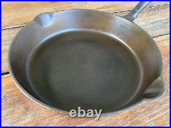 Griswold Cast Iron #9 Large Logo Skillet with Wooden Handle
