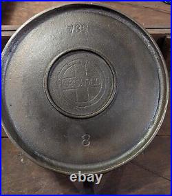 Griswold Cast Iron Griddle Pan # 8 Large Slant Logo 738