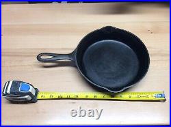 Griswold Cast Iron Skillet #6 with Large Block Logo Cross 699C Erie PA Vtg