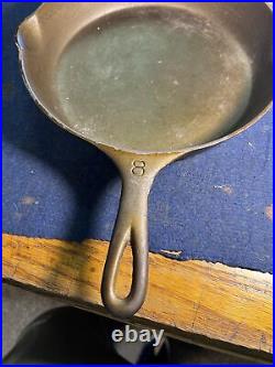 Griswold Cast Iron Skillet #8 Large Logo 704 K Flat Nice & Ready To Go