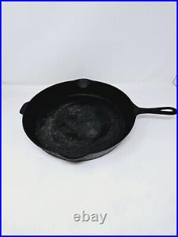 Griswold Cast Iron Skillet No. 12, Large Block Logo Heat Ring 719 FAST SHIPPING