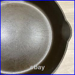 Griswold ERIE #7 701 Cast Iron Skillet Slant Large Logo Heat Ring Vintage