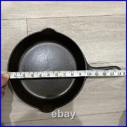 Griswold ERIE #7 701 Cast Iron Skillet Slant Large Logo Heat Ring Vintage