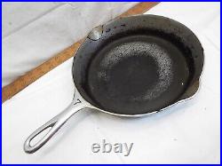 Griswold Erie Cast Iron Size 7 701 A Chrome Frying Pan Skillet Large Block Logo