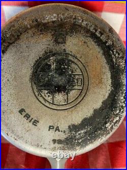 Griswold Erie Pa USA #8 704p Chrome Large Block Logo Cast Iron Skillet Fry Pan