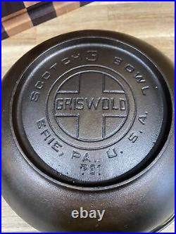 Griswold Large Block Logo #3 Scotch Bowl