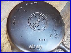 Griswold Large Logo #9 / 11 Smooth Bottom Cast Iron Skillet, #710, Restored