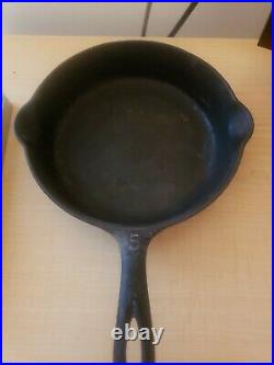 Griswold No. 5 Cast Iron Skillet Large Block Smooth Bottom 724 B