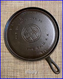 Griswold No. 8 Cast Iron Round Griddle Large Block 608