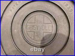 Griswold No. 9 Cast Iron Self Basting Skillet Cover Lid # 469 Large Logo YR 1925