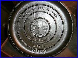 Griswold cast iron Dutch oven #9 slant large block 834 withlid NICE