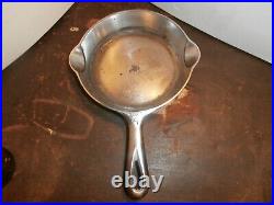 Griswold cast iron skillet #4 large block smooth bottom Nickle plated