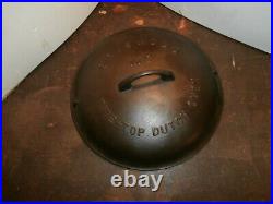 Griswold cast iron skillet #9 Tite top oven Lid Only large block Erie, PA 2552