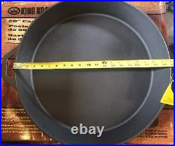 King Kooker 20 Seasoned Cast Iron Skillet Black Large