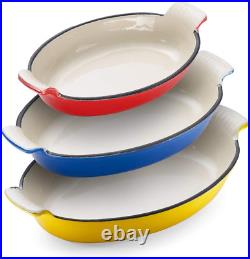 Klee Enameled Cast Iron Pan Lasagna Pan, Large Roasting Pan, Casserole Dishes