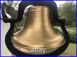 LARGE farm/school cast iron bell