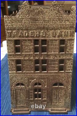 Large 1891 Jarvis Antique Cast Iron Traders Bank of Canada Old Building 820A