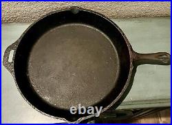 Large American Camper Cast Iron Skillet 16 Inches Wide