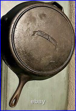 Large American Camper Cast Iron Skillet 16 Inches Wide