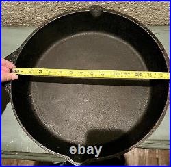 Large American Camper Cast Iron Skillet 16 Inches Wide