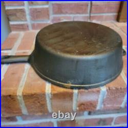 Large Antique Cast Iron Pan And Lid