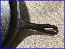 Large Antique Vintage Cast Iron Skillet 15 15 Inch Heat Ring No Makers Mark