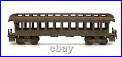 Large Antique Wilkens Cast Iron Toy Train Passenger Car