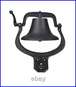 Large Cast Iron Dinner Bell for Farm Church School Antique Vintage Style School
