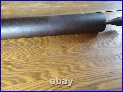 Large Cast Iron Rolling Pin Industrial Antique Baking 25.5 Inches