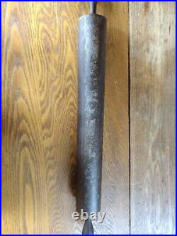 Large Cast Iron Rolling Pin Industrial Antique Baking 25.5 Inches