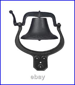 Large Cast Iron vintage fully functional bell, door bell, dinner bell