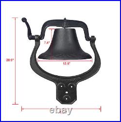 Large Cast Iron vintage fully functional bell, door bell, dinner bell