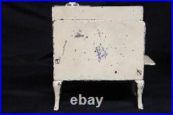 Large Eagle cast iron stove by Hubley cream and blue