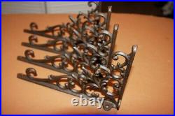 Large French Victorian Open Scroll Shelf Brackets Cast Iron, 9 3/8 inches, B-26