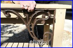 Large Scrollwork Design Mailbox Post Corbel Solid Cast Iron, 16 inch, B-85