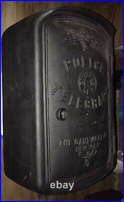 Large Size Cast Iron Police Telegraph Box Gamewell New York
