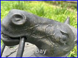 Large Wall Cast Iron Horse Hitching Head 11 Tall