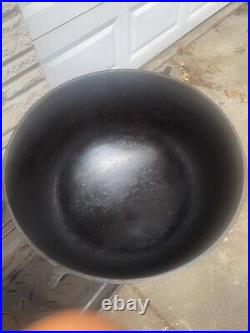 Large antique cast iron cauldron Pot # 15