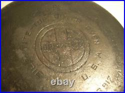NICE Griswold #8 Cast Iron Dutch Oven 1278 withLarge Button Logo +Lid 1288 No Pits