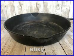 No. 9 Griswold Cast Iron Skillet P/n 710 B With Large Logo