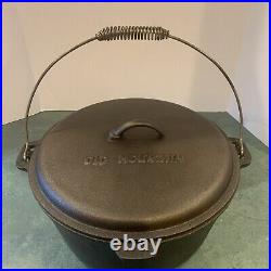 Old Mountain Extra Large Cast Iron Dutch Oven/Roaster 12 Diameter With Lid