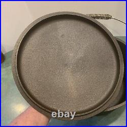 Old Mountain Extra Large Cast Iron Dutch Oven/Roaster 12 Diameter With Lid