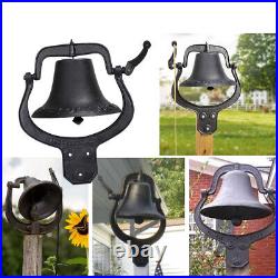Outdoor Church School Antique Vintage Style Large Cast Iron Dinner Farm Bell