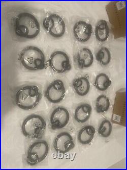 Pottery Barn Cast Iron LARGE Round Ring Curtain Rings (20) NWB