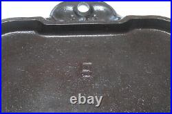 RARE Vintage GRISWOLD Block Large Logo Cast Iron #9 Long Rectangle Griddle #746