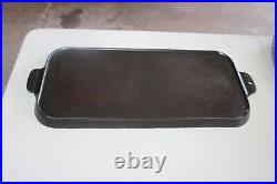 RARE Vintage GRISWOLD Block Large Logo Cast Iron #9 Long Rectangle Griddle #746