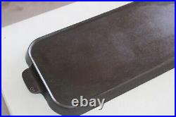 RARE Vintage GRISWOLD Block Large Logo Cast Iron #9 Long Rectangle Griddle #746