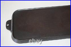 RARE Vintage GRISWOLD Block Large Logo Cast Iron #9 Long Rectangle Griddle #746