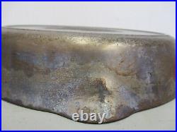 Rare Antique Griswold #8 Cast Iron Skillet Slant Large Block, Erie 704e 1906-12